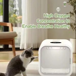 Portable household smart Cat box Animal Device oxygen therapy in hospital or at home after discharge