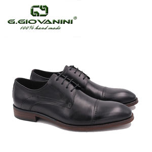 Derby — chaussures en cuir véritable pour homme, en cire et cuir véritable, classique - Product Image 2