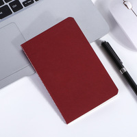 Carnet A6 coloré en papier kraft ligné avec logo imprimé, cahier d'exercices pour étudiants, carnet souple