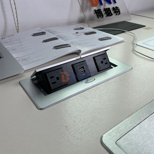 Chúng tôi Ổ cắm điện Tabletop USB sạc ổ cắm với Thông Minh Xoay đồ nội thất TOP cán Bìa <span class=keywords><strong>2</strong></span> AC cửa hàng bàn sạc trạm - Product Image 5