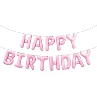 Ensemble de ballons en aluminium de 16 pouces de style américain avec inscription Joyeux Anniversaire, décoration de fête d'anniversaire, ballons en film d'aluminium, vente en gros