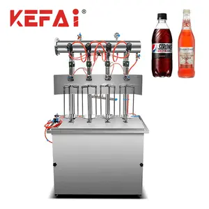 KEFAI Semi Autp Carbonated Soft Drink CO2 Bevergae Soda Beer Bottle Filling Machine Isobaric filling machines