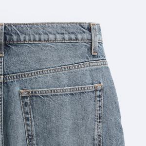 กางเกงขาสั้นเดนิมทรงหลวมแบบคาร์โก้ สไตล์เบอร์มิวดา  รับสกรีนโลโก้  ลุคซันเฟด  ผู้ผลิตกางเกงขาสั้นผู้ชายสำหรับเสื้อผ้าสั่งทำ - Product Image 5