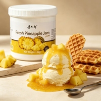 Confiture d'ananas fraîche couleur naturelle brillante, fabrication originale Lotlong, 1,2 kg, durée de conservation de 9 mois, pour la décoration de boissons froides