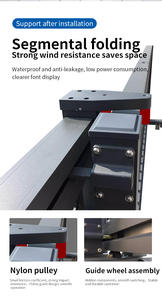 מחיר המפעל סגסוגת אלומיניום אוטומטי cantiamenant שער חיצוני עבור הבית אוטומטי retracable שער - Product Image 4