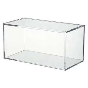 Modern Clear Acrylic Storage Boxes with Hinged Lid