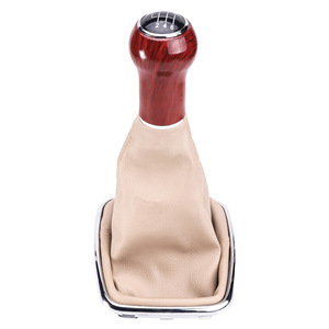 Volkswagen Manual Gear <b>Knob</b> Leather 5 6 Speed Ergonomic <b>Shift</b> Head - Product Image 3