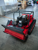 Nouvelle Arrivée Tondeuse à fléaux agricole diesel 4 temps automotrice sur chenilles avec fonction de broyage