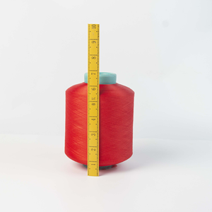 Vente directe d'usine, fil de polyester teinté 4075, fil de spandex recouvert, provenant de Chine, pour la fabrication de tissus en dentelle - Product Image 3