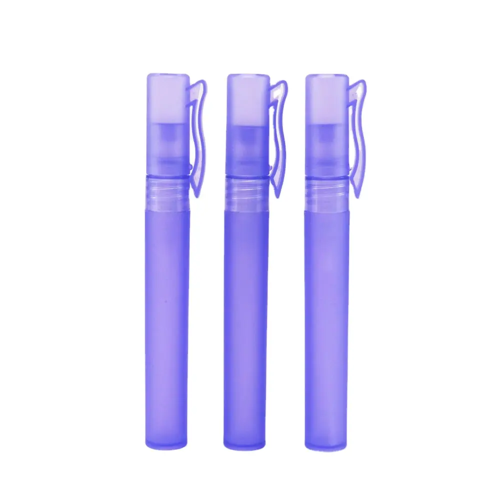 5ml 8ml 10ml pen sprayer bottle for perfume sample PP pocket mini hand sanitizer plastic atomizer spray bottle
