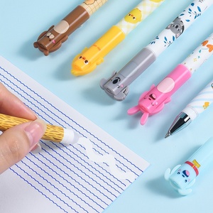 Papelería naranja para estudiantes de oficina, bolígrafo de Gel borrable en caliente de 0,5mm con dibujos animados bonitos, Material plástico para estudiantes y uso en la oficina - Product Image 4
