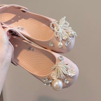 Breloques de chaussures élégantes perlées, embellissements DIY mignons pour sabots de ballet, accessoires de mode pour femmes