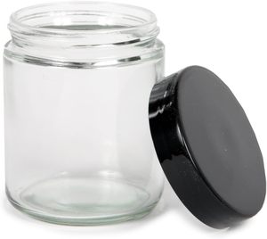 Pot en verre rond de haute qualité pour confiture, avec couvercle blanc, noir ou doré, personnalisable avec logo, disponible en 8oz, 16oz, 32oz, 100ml, 200ml, 500ml - Product Image 4