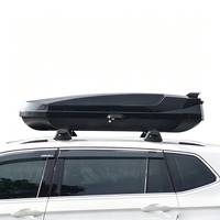 Boîte de toit universelle Dw OEM à double ouverture latérale, en ABS+PMMA, installation facile, pour voiture, SUV, tout-terrain, voyage, camping, porte-bagages