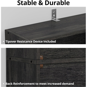 घर के कार्यालय और रहने वाले कमरे के लिए भंडारण अलमारियों के साथ आधुनिक ओक फर्श खड़ा है - Product Image 6