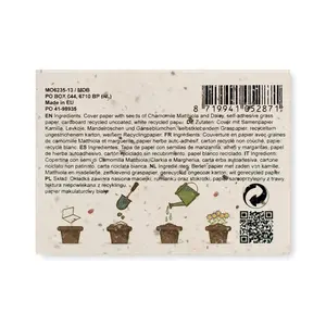 Grow Me memo set with <b>seeds</b> sustainable merchandising - Product Image 4