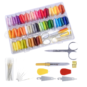 Kit de Hilos de Bordar de 36 Colores con Caja de Almacenamiento, Juego de Hilos <span class=keywords><strong>para</strong></span> Punto de Cruz y Creación de Pulseras <span class=keywords><strong>para</strong></span> <span class=keywords><strong>Principiantes</strong></span> - Product Image 6