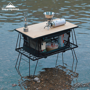 Ingrosso Ingrosso Portatile All'aperto da Viaggio Campeggio Escursioni Doppio Barbecue Pieghevole Tavolo da Picnic <span class=keywords><strong>Set</strong></span> - Product Image 3