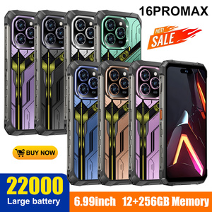 Smartphone robuste 16pro Max 5G, très résistant, prend en charge le GPS, la vision nocturne, résistant aux chocs, <span class=keywords><strong>jeu</strong></span>, IP68, grande batterie, longue durée <span class=keywords><strong>de</strong></span> vie <span class=keywords><strong>de</strong></span> la batterie - Product Image 5