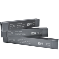 Alimentation à découpage avec connecteur enfichable 24V 60W 100W 200W 300W 400W et variateur DIP à 3 niveaux de luminosité