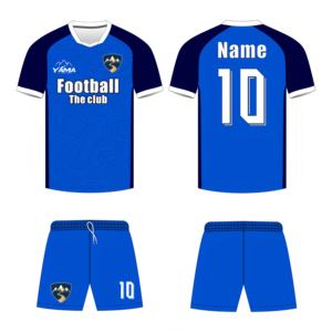 Uniformes de Fútbol para Hombre al por Mayor, Camiseta y Pantalones Cortos, 100% Poliéster, Nombre y Logotipo Personalizables, Impresión Digital, Servicio OEM - Product Image 5