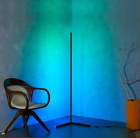 Lampe de sol moderne RGB à LED avec application et télécommande, réglable en hauteur, pour décoration intérieure de club, style Move Melody Music