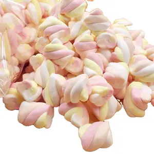 Bulk halal pink twist marshmallow manufacturers marshmallow