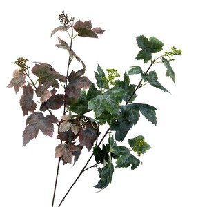 Feuilles artificielles vertes à tige unique, nouveau design, à prix abordable, pour la décoration de la maison ou de mariage - Product Image 1