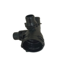 Pièce moulée par injection plastique sur mesure pour automobile, connecteur de tuyau de refroidissement en T à 3 voies, haute précision, PA66 GF30, raccord de tuyauterie automobile