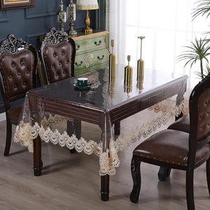 <span class=keywords><strong>Nappe</strong></span> de protection transparente en vinyle imperméable/anti-taches en PVC – Housse de table transparente - Product Image 2