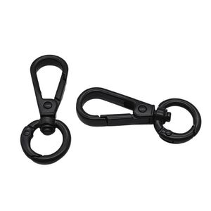 Mousqueton rotatif en alliage de zinc noir pour chien, accessoire de sac robuste et durable, numéro de pièce 2288 - Product Image 4