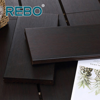Plancher en bois de bambou d'ingénierie durable, résistant au feu et imperméable, au design moderne, pour usage extérieur