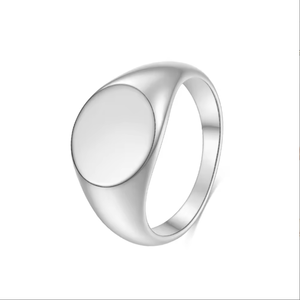 Wholesale Custom Logo Jewelry Personalized Smooth Stainless Steel <strong>Ring</strong> 18K PVD <strong>Gold</strong> Plated Long Color Retention Counple Jewelry - Product Image 2