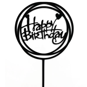 Decorazione <span class=keywords><strong>per</strong></span> Torta in Acrilico 'Buon Compleanno' <span class=keywords><strong>per</strong></span> Feste di Matrimonio - Product Image 3