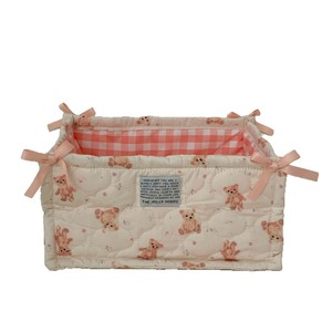 <b>Cute</b> quilted storage basket with a rustic style, perfect for desktop decorations, cosmetics, snacks, jewelry, and small - Product Image 5