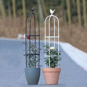 Treillis en forme <span class=keywords><strong>de</strong></span> tête d'oiseau pour plantes, support pour fleurs, vignes, jardin intérieur/extérieur, très adapté aux roses, aux clématites, aux plantes grimpantes, balcon, cour, pots - Product Image 1