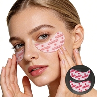 Patchs oculaires personnalisables en tissu non tissé hydrogel, hydratants à la glycérine, en feuille fine, imprimés