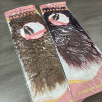 Extensions de cheveux bouclés Water Wave Boho pour tresses, 8X Locs, 280g, Afro Twist, emballage OEM, vente en gros fournisseur