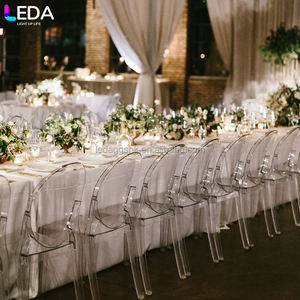 Chaises de salle à manger portables en plastique PP transparent, durables et imperméables, vente en gros par l'usine LEDA, pour la maison et les hôtels - Product Image 4