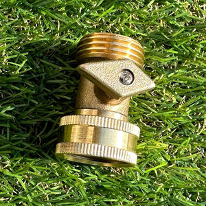 Válvula de Esfera Rosqueada de Latão 3/4 Polegadas Durável com Conexões |   Acessórios Especiais para Mangueira de Jardim KEDI Brand - Product Image 3