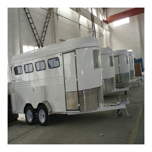 Deluxe ngựa vận chuyển với <span class=keywords><strong>4</strong></span> Horse Trailer nhập khẩu từ Trung Quốc Tiếng Anh phong cách nhựa cây yên - Product Image 4