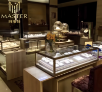 Vitrina de Exhibición MASTER Fashion a Prueba de Polvo y Arañazos, con Iluminación LED, para Exhibición de Joyería en Tiendas