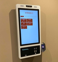 Kiosco de autoservicio con caja registradora POS, pantalla táctil de 21.5 pulgadas, Wi-Fi 6, Bluetooth 5.2, cámara de 5MP, lector de tarjetas NFC