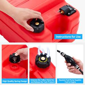 מנוע חלקי מנוע בנזין סירה ניידת שמן תוף חיצוני מיכל דלק אנטיסטטי 24l צינור תוף שמן אביזרים - Product Image 4