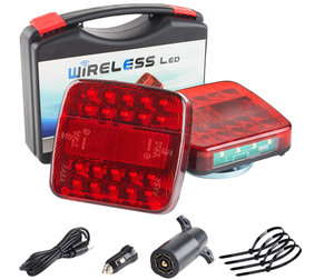 Luce Posteriore Magnetica Wireless Portatile 12V/24V con 20 <span class=keywords><strong>LED</strong></span> Rossi per Camion, Segnale di Svolta, Lampada di Avvertimento e Freno per Roulotte, Camper e Veicoli Ricreazionali - Product Image 3