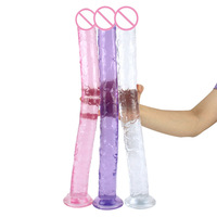 Consolador realista de 46mm, Sexo Anal, consolador extremadamente suave, juguete sexual para principiantes realista, consolador de gelatina, punto G, Juguetes sexuales para adultos para mujeres