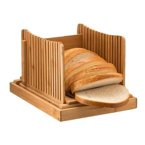 Cortador de Pan de Bambú Plegable con Ancho Ajustable, Color Natural, Herramienta para Hornear - Product Image 4