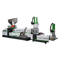 Granulateur de recyclage de déchets plastiques à double vis TP pour PE/PP/HDPE/ABS 45+18,5KW Ligne de production à tension personnalisée