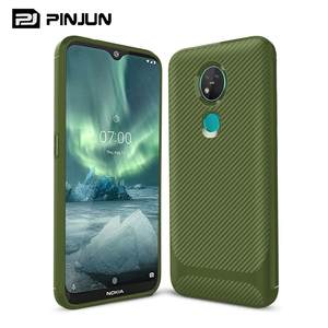 Coque arrière Flexible en TPU souple en Fiber de carbone pour Nokia 6.1 Plus, XR20, G20, G50, G11, 7.2 - Product Image 2