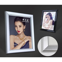 Affiche de film rectangulaire 27x40, cadre en aluminium à clipser, publicité, boîte à lumière LED haute luminosité, durable, certifiée CE, RoHS